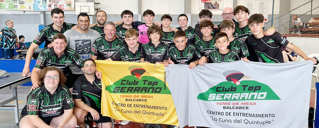 Top Serrano con todos sus equipos en el Play Off de la Liga FEBATEM