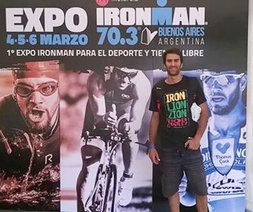 Miguel Santiago  compitió en el Iroman de Buenos Aires 