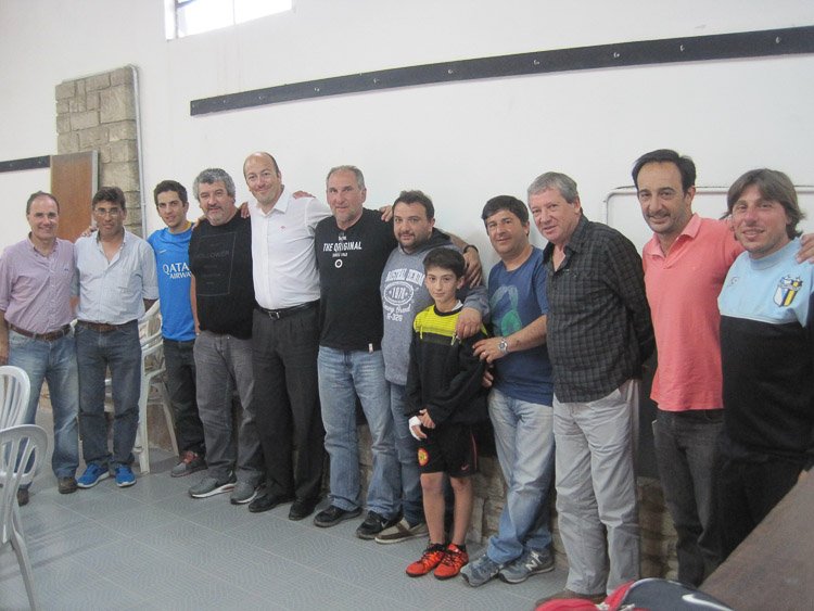 Luis "Noni" Piazzalonga visitó el club Sportivo Trabajo