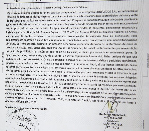 Empresa fabricante de pirotecnia iría a la justicia  si se prohíbe el uso de dichos elementos