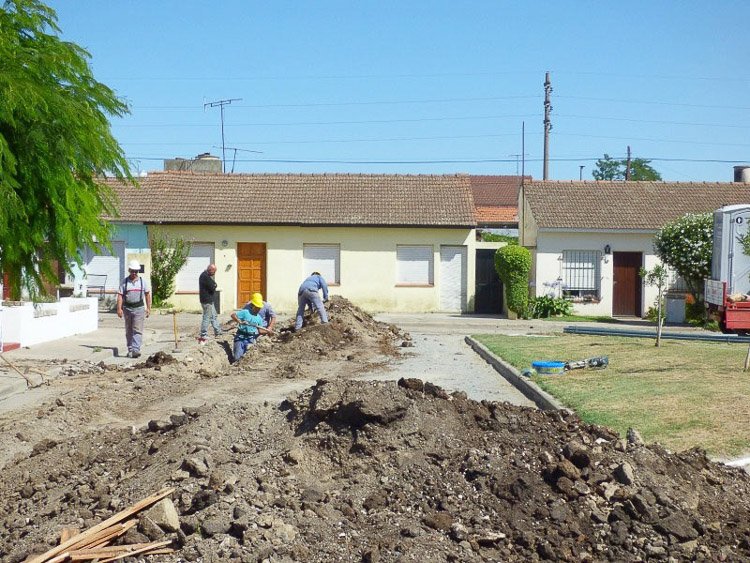 A buen ritmo avanzan los trabajos de Aguas de Balcarce