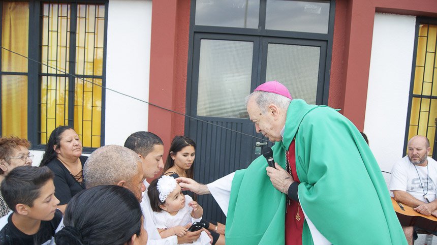 El Obispo Diocesano encabezó la misa de cierre de la misión en  "El Gliptodonte"
