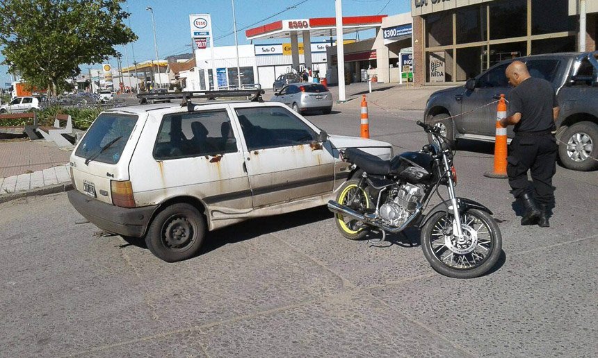 Motociclistas accidentados  en dos siniestros viales