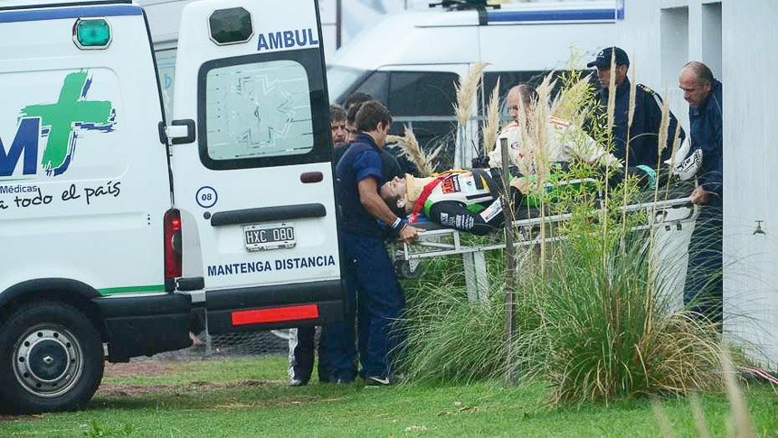 Mangoni sufrió un grave accidente 