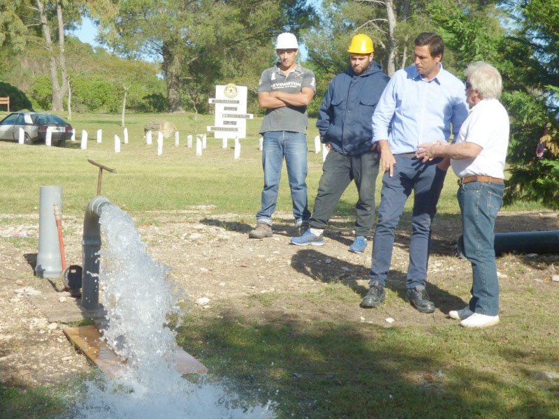 Aumenta en un 20% el caudal de agua con la habilitación de dos nuevos pozos