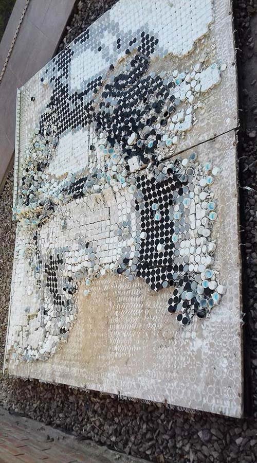 Irracional daño a  una obra de arte 