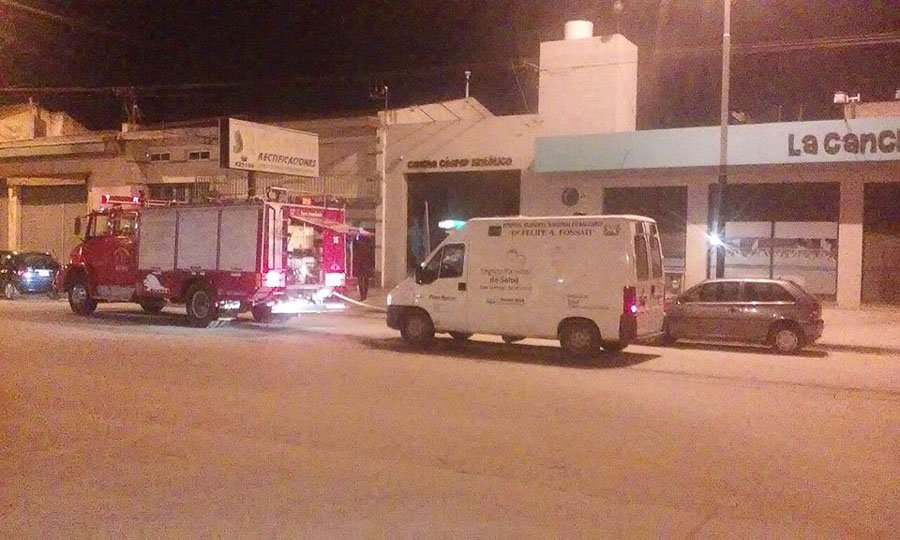 Causó alarma un principio  de incendio en "La Canchita"