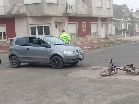 Ciclista hospitalizada
