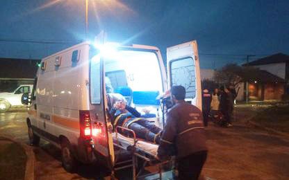 Motociclista herido en choque
