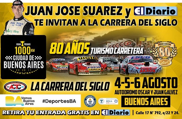 Juan José Suárez y El Diario  te invitan a la fiesta del siglo