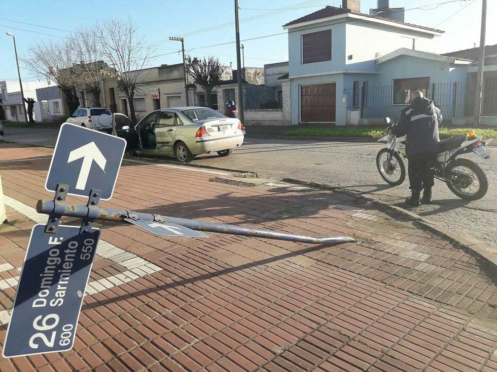Choque en calles 15 y 26