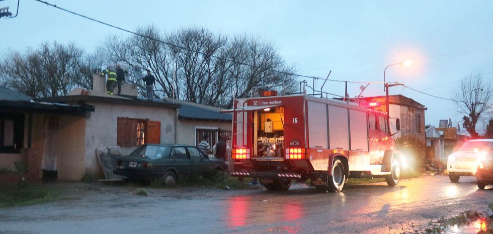 Principio de incendio en una vivienda