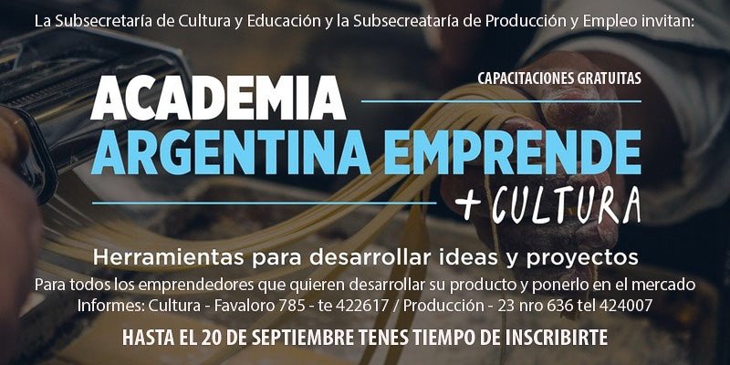 Se realizará en Cultura  un curso de  formación inicial para emprendedores
