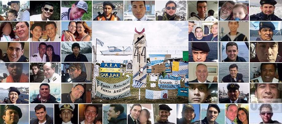 Los 44  tripulantes del ARA San Juan