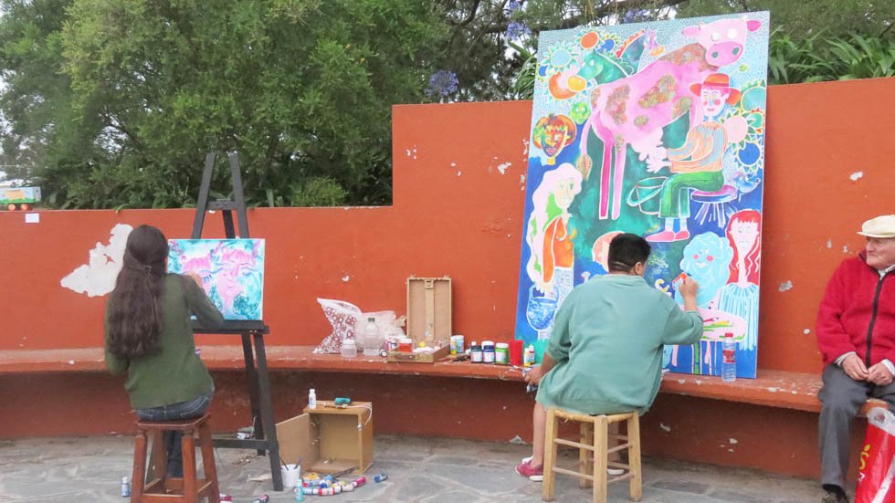 En el atardecer del sábado el Cerro se colmó de arte