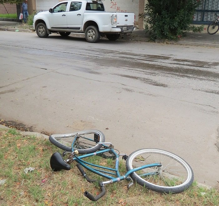 Accidente en calles 21 y 14