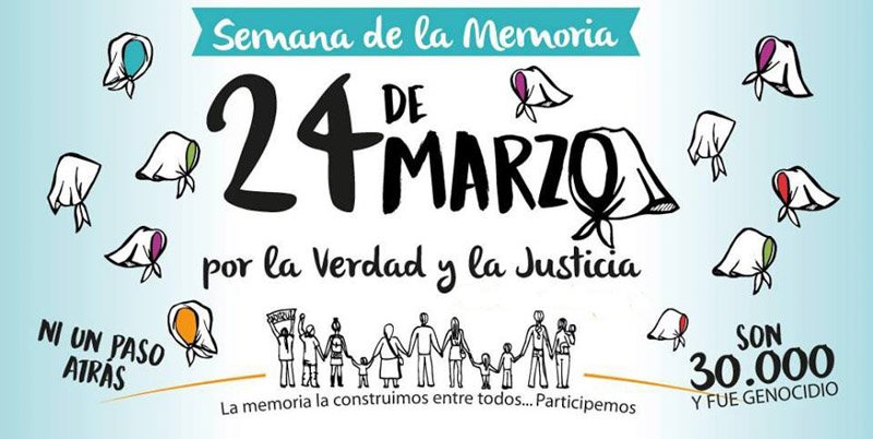 La APDH, el SUTEBA y la Multisectorial realizarán mañana un acto por el Día Nacional de la  Memoria