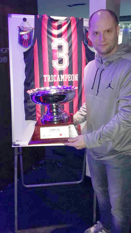 Nicolás Bastarrica sumó un nuevo título junto a San Lorenzo 
