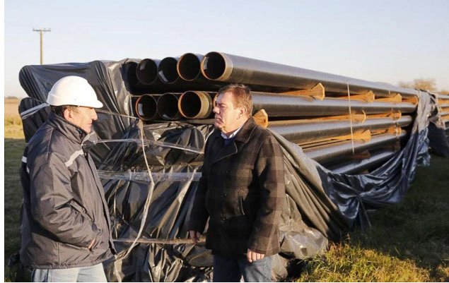 Comenzó la obra del gasoducto