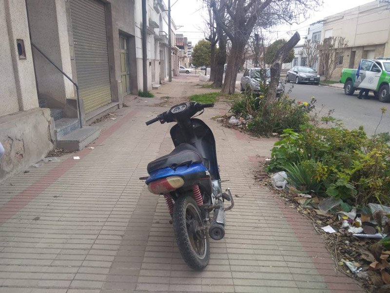 Motociclista herido