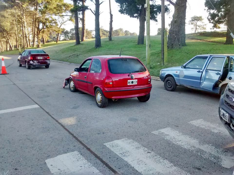Triple choque en  avenidas Dorrego y Pueyrredón