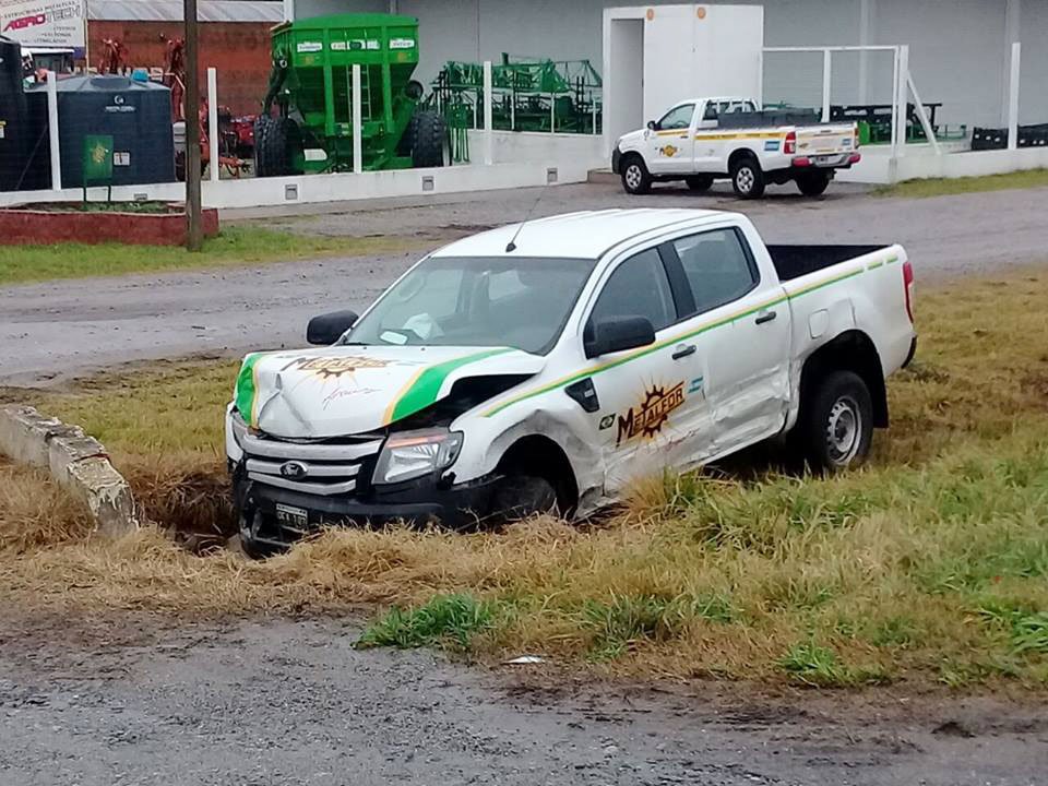 Choque bajo la lluvia