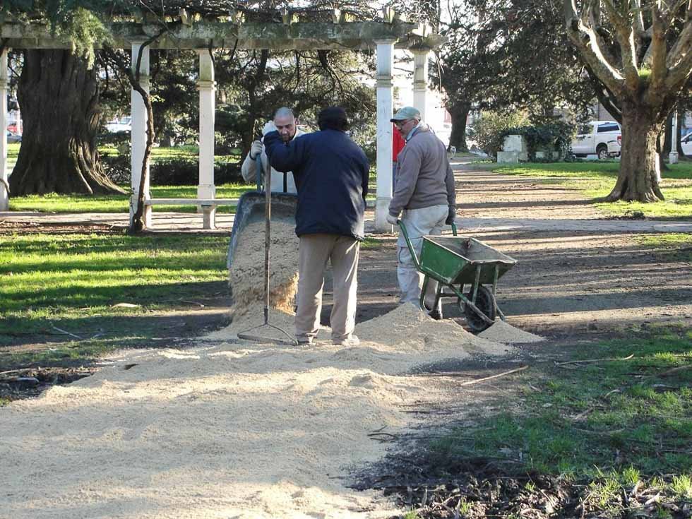 Se mejoran los caminos internos y la accesibilidad de plaza Libertad