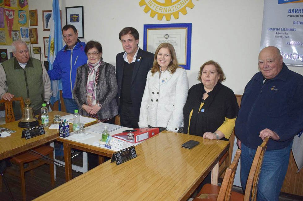 Fructífera visita realizó el Gobernador Distrital Rotario