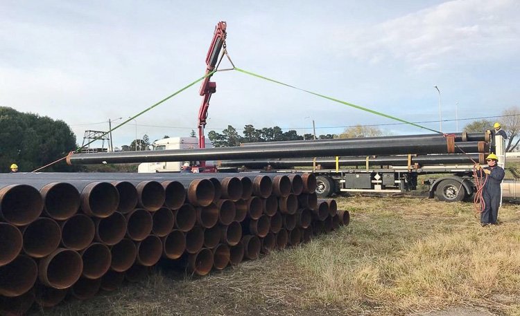 Comenzaron a soldar los caños del gasoducto  que permitirá habilitar las nuevas conexiones