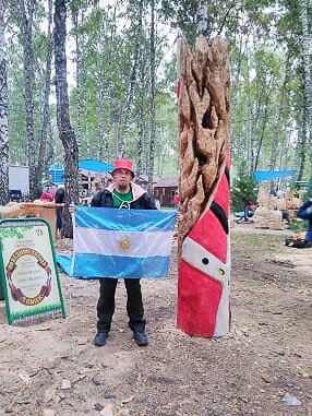 El arte del balcarceño Javier Elissamburu quedó plasmado también en Rusia