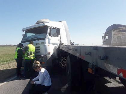 La habilidad conductiva del camionero evitó un mal mayor