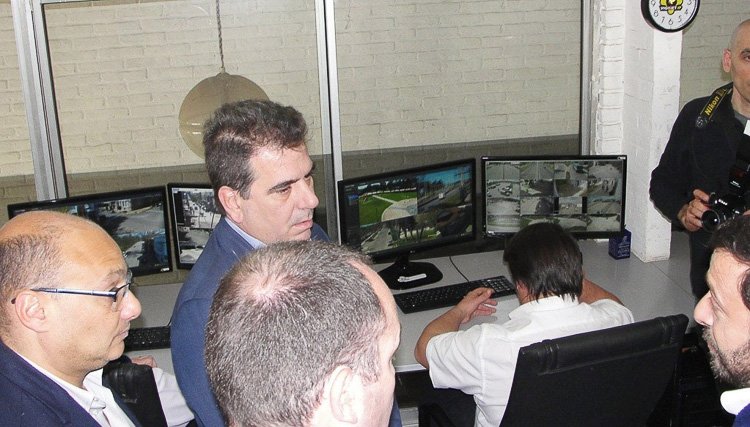 Ritondo visitó el Centro de Monitoreo