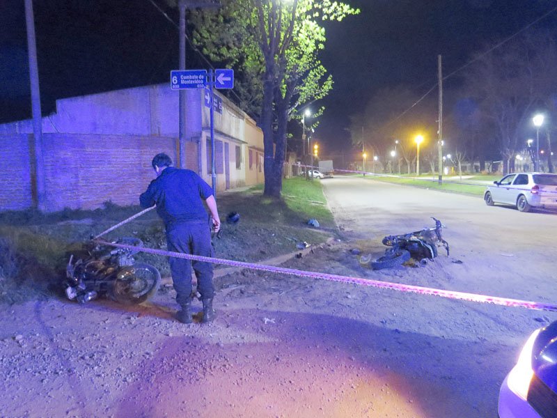 Chocaron dos motos: hubo tres lesionados