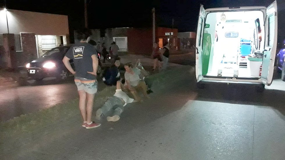 Dos heridos en siniestro vial