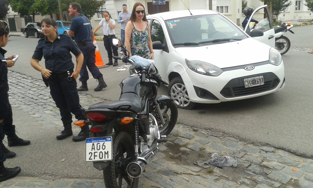 Motociclista herido