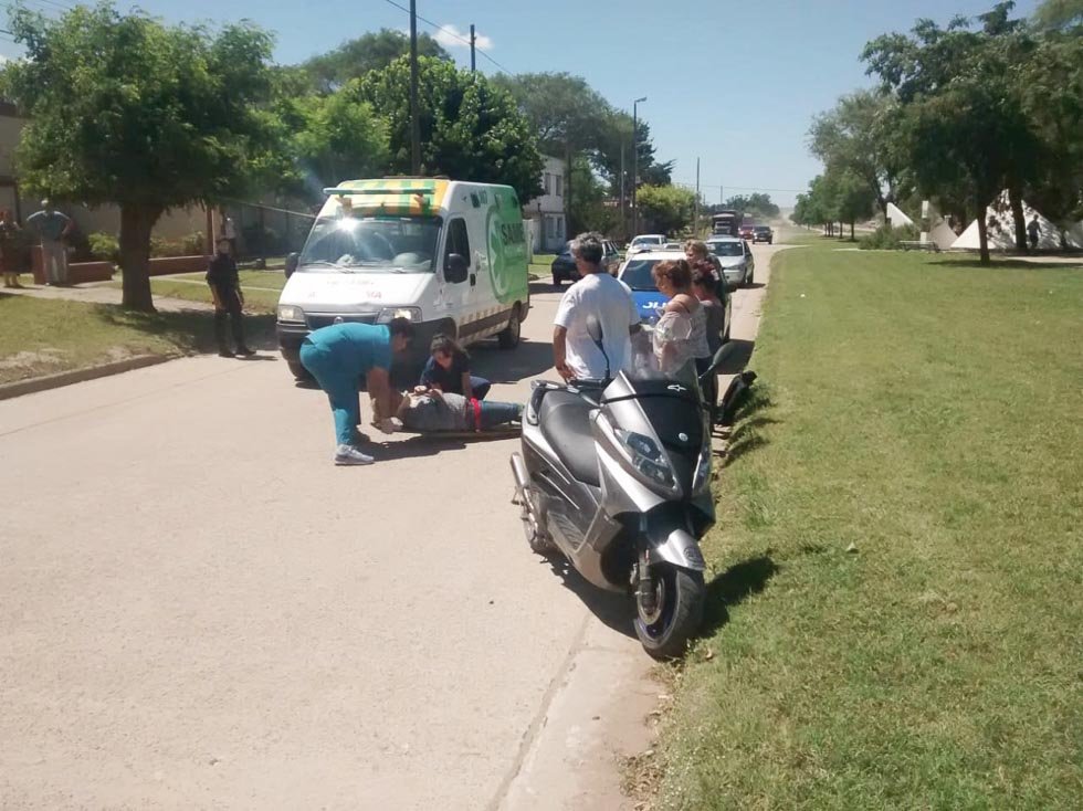 Motociclista  accidentado