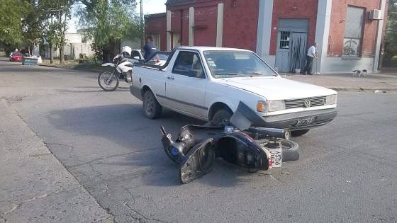 Motociclistas heridas en colisión