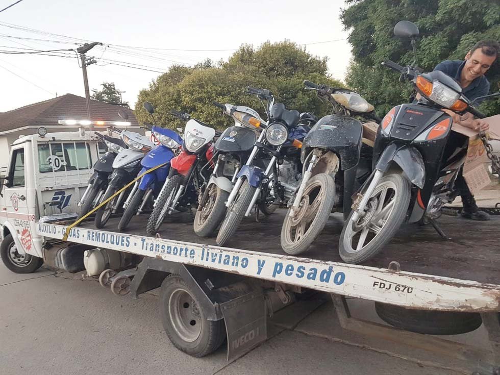 Retuvieron más de 20 motos y un auto por infracciones
