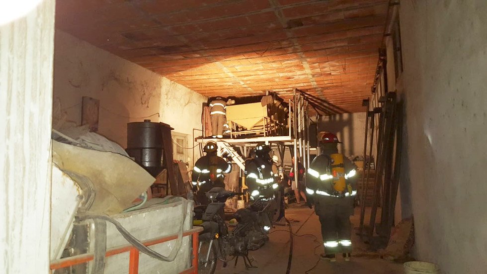 Incendio en  panadería «El Cañón»