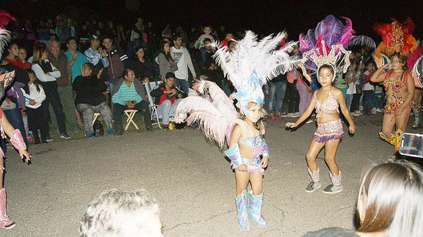 Festejo de carnaval, el domingo 