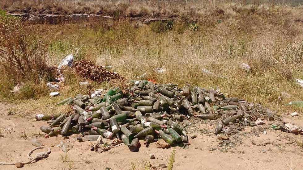 Otro microbasural, ahora a metros de  la ruta 55 y cerca del relleno sanitario