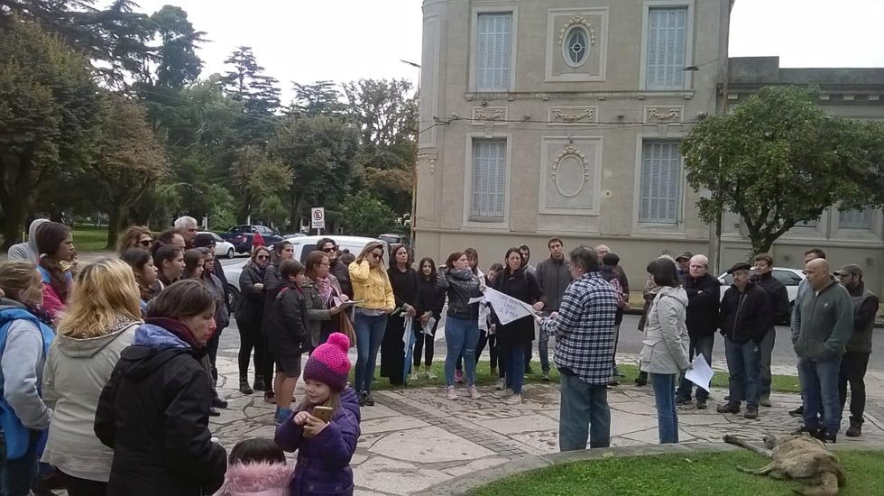 La lluvia no impidió la reafirmación del  reclamo de Memoria, Verdad y Justicia