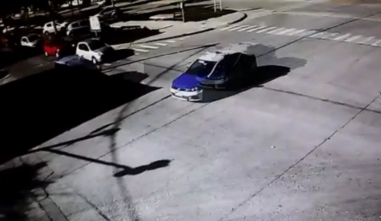 Imágenes de un violento choque
