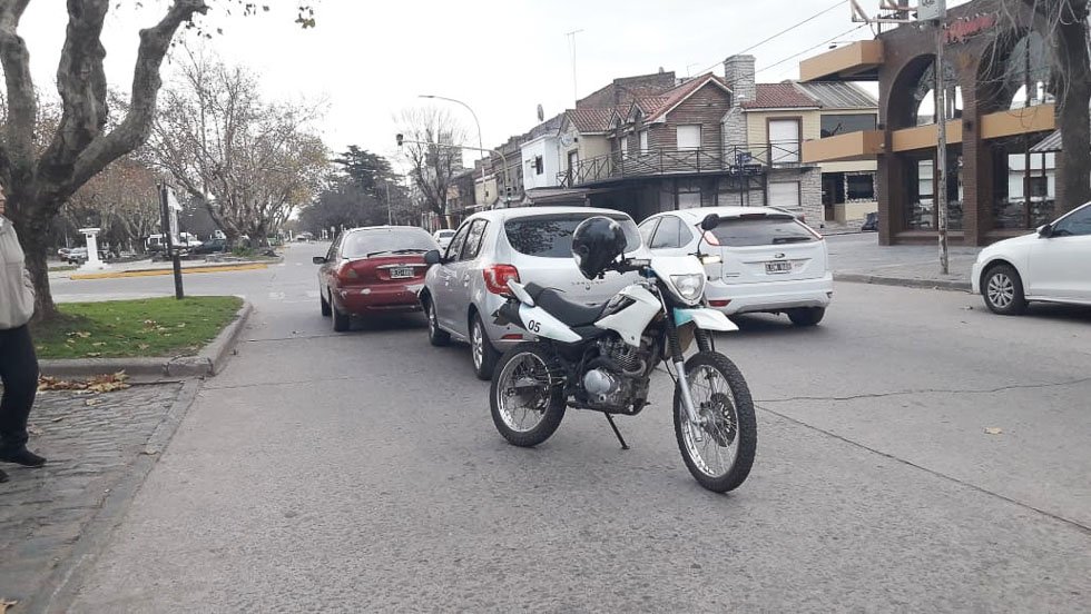 Triple choque, sin heridos