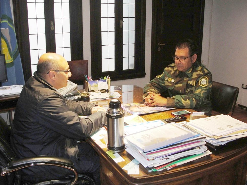 Reino y el Comisario Torreano  analizaron la seguridad rural 