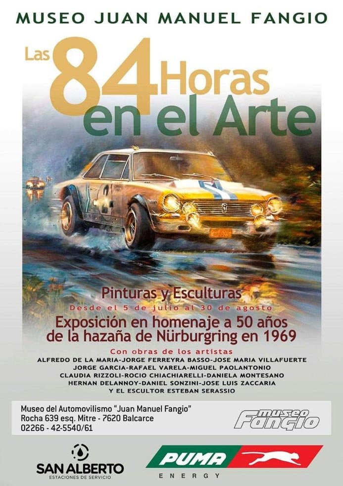 «Las 84 horas en el arte» para homenajear  a la misión argentina en Nürburgring