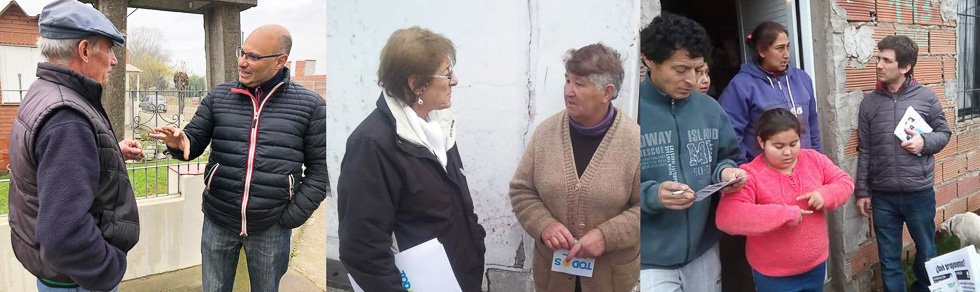 Precandidatos apuestan a los  contactos cara a cara con el vecino