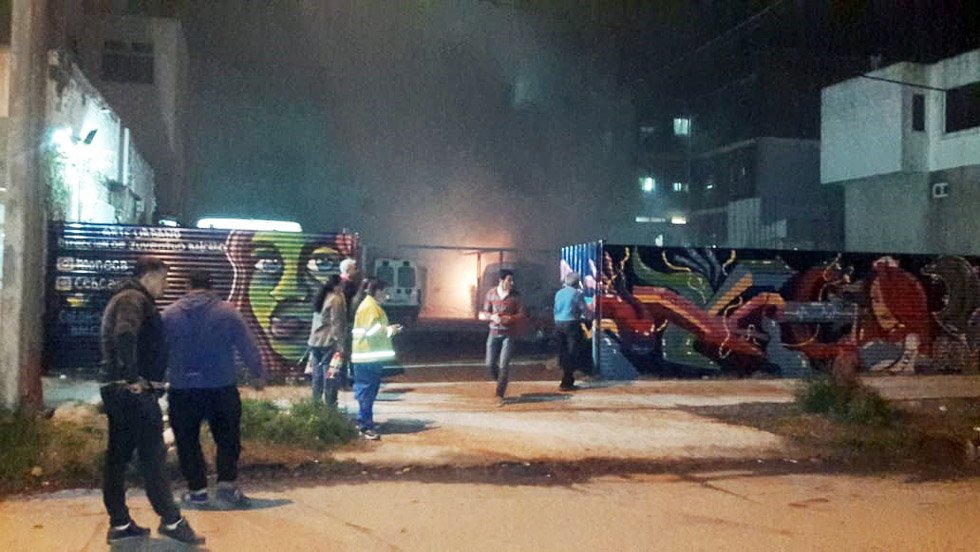 Susto en el Hospital: se incendió unidad de traslado