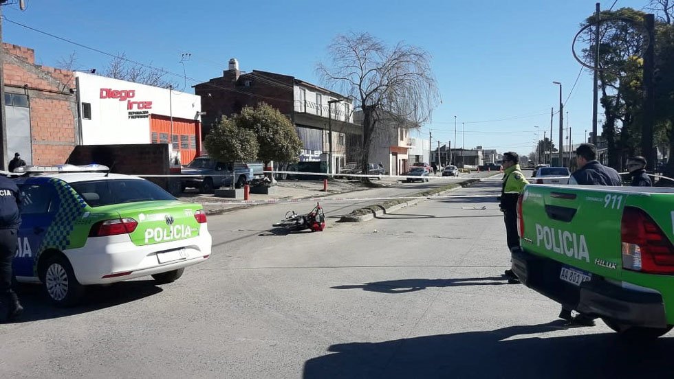 Motociclista accidentado