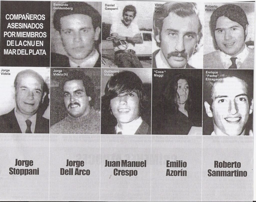 Dos hombres llegan a juicio por crímenes de la  CNU, entre ellos el del balcarceño Jorge Stoppani
